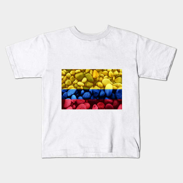 Flag of Columbia – Bed of Rocks Kids T-Shirt by DrPen